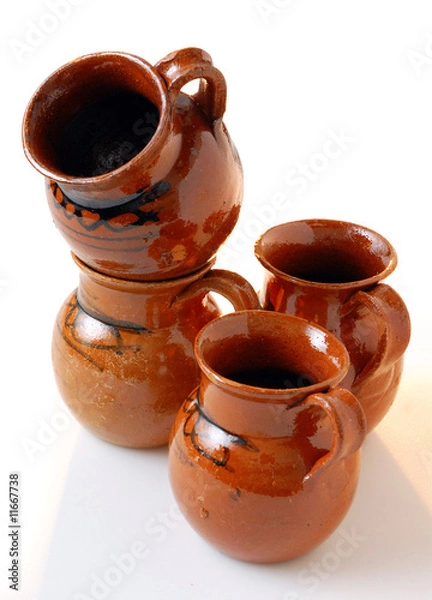 Obraz Tazas mexicanas. Jarritos de México