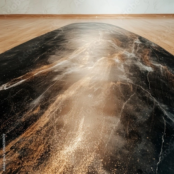 Fototapeta Luxury Black Gold Marble Texture  Elegant Background  Design Element
