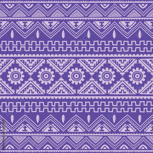 Fototapeta purple native american ethnic pattern