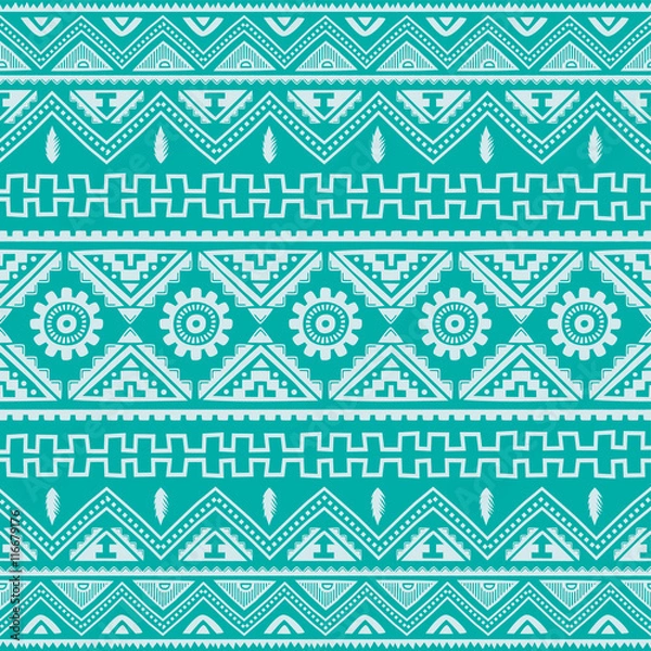 Obraz magenta native american ethnic pattern