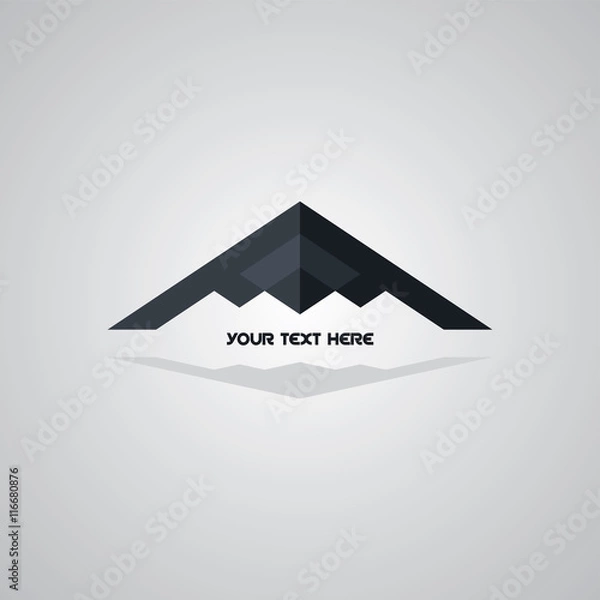 Obraz stealth logo aircraft airplane logotype