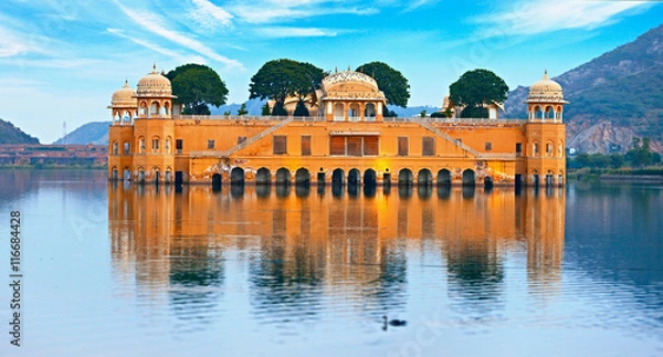 Obraz Water Palace at day - Jal Mahal Rajasthan, Jaipur, India