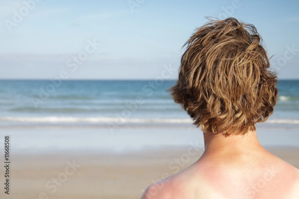 Obraz Sunburnt surfer.