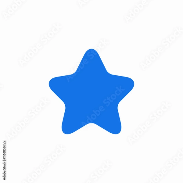 Fototapeta Favorite bookmark star rating icon vector sign
