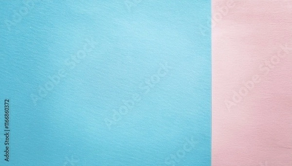 Fototapeta 淡いブルーの和紙に薄ピンクの縁取り模様が春の朝の涼しさと暖かさを柔らかく表現するデザイン
