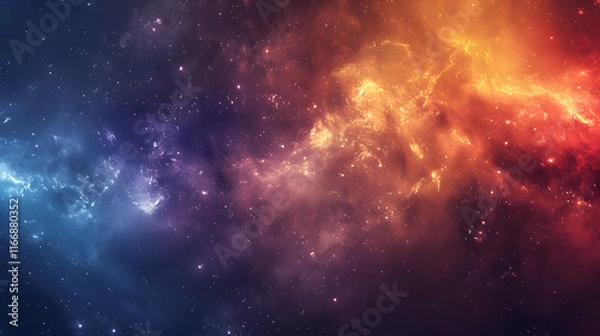 Fototapeta Colorful space galaxy cloud nebula. Stary night cosmos. Universe science astronomy