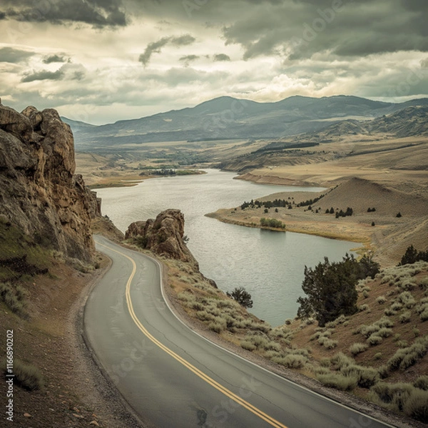 Obraz road to the mountains