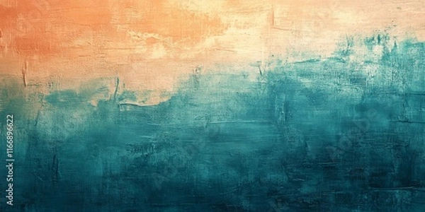 Obraz Canvas Texture with rough, layered paint strokes, Generative AI