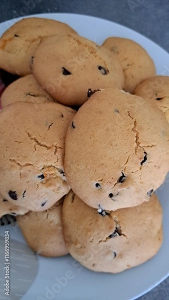 Obraz Biscuits moelleux orange et chocolat