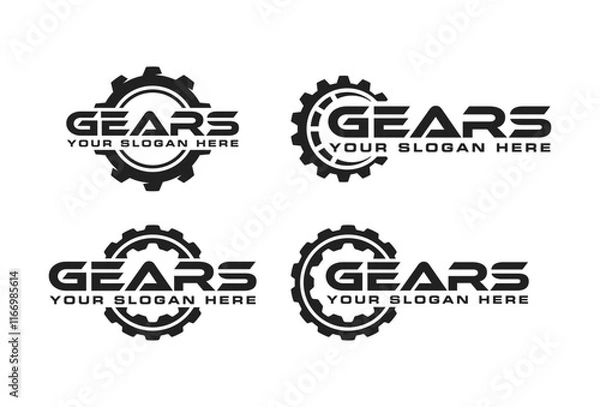 Obraz Gear pack logo template design vector