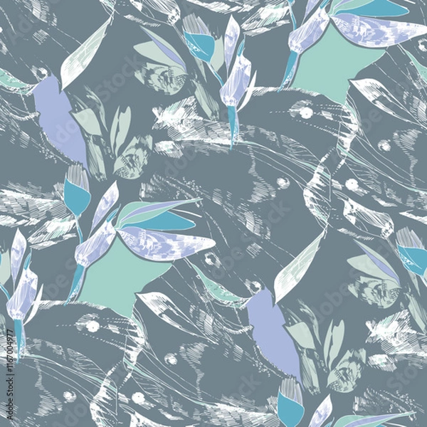 Fototapeta Butterflies Seamless Pattern