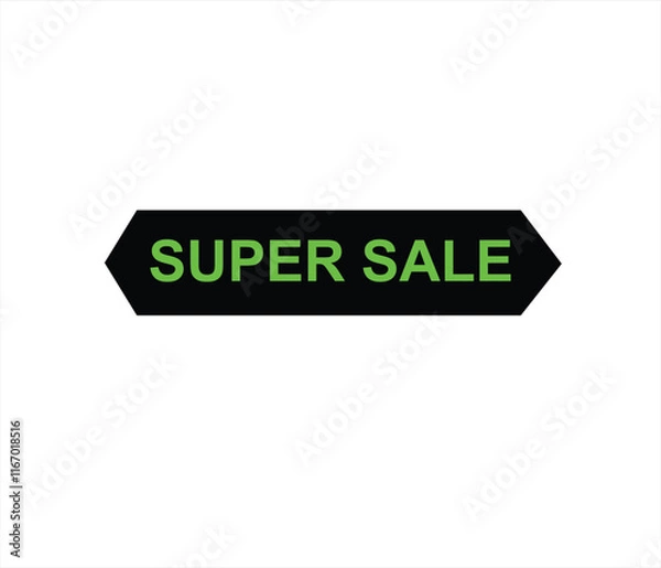 Fototapeta Super sale editable text style effect, suitable for promotion needs.