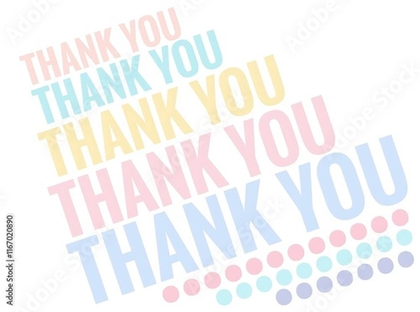 Obraz Colorful Thankyou