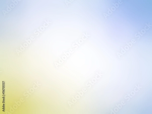Fototapeta Abstract gradient yellow blue colored blurred background