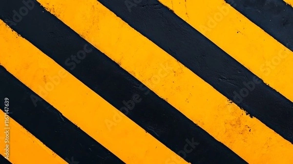 Fototapeta Striking Orange and Black Diagonal Stripe Pattern Abstract Graphic Design Background