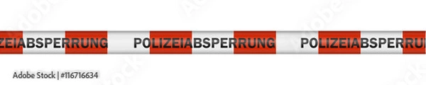 Obraz Polizeiabsperrband Rot Weiß
