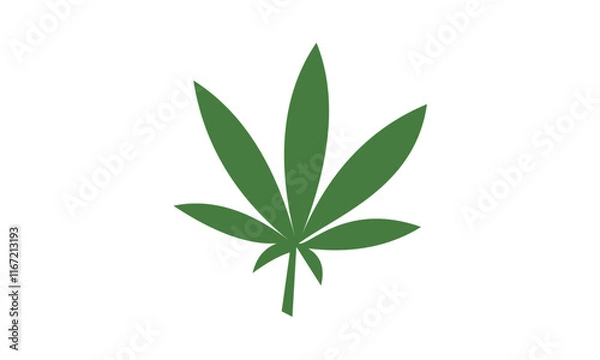 Obraz green leave vector