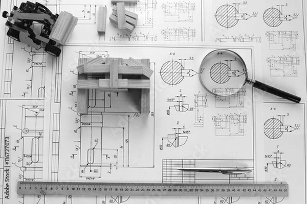 Obraz Architectural blueprints