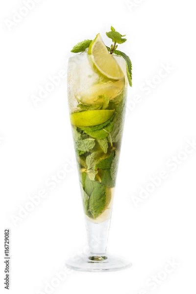 Fototapeta green refreshing lemonade