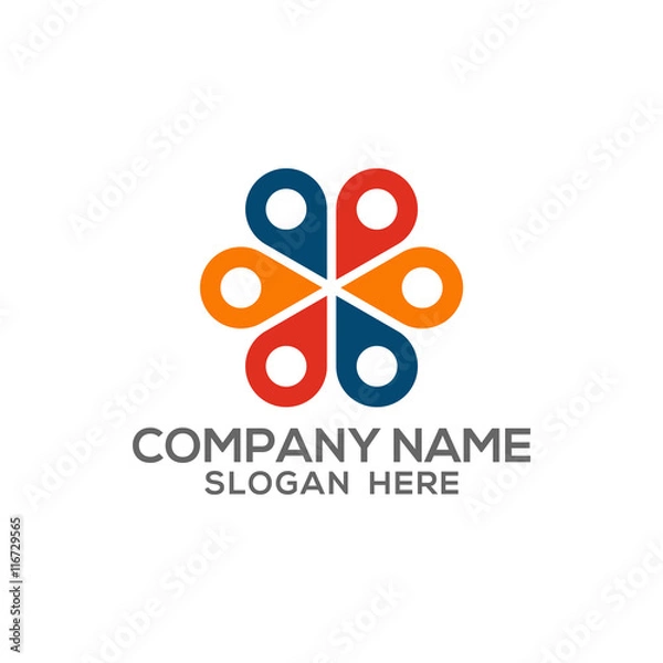 Obraz Navigation, GPS & Location logo vector