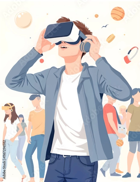 Obraz travel illustration modern using meta