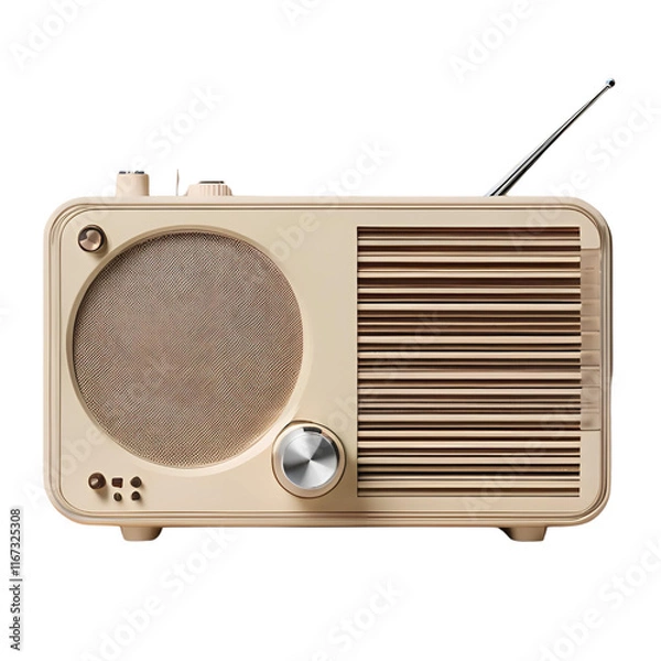 Obraz retro radio ; isolated on a transparent background