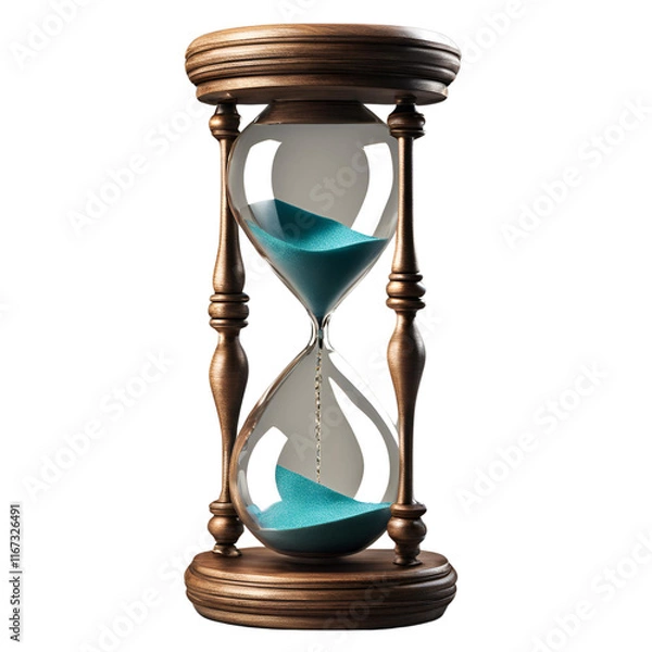 Obraz hourglass ; isolated on a transparent background