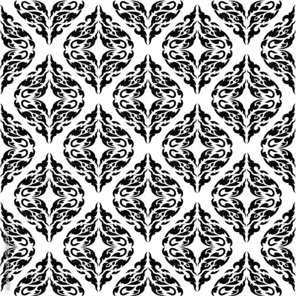 Obraz Elegant vector classic pattern, Seamless abstract background with repeating elements, vintage abstract background