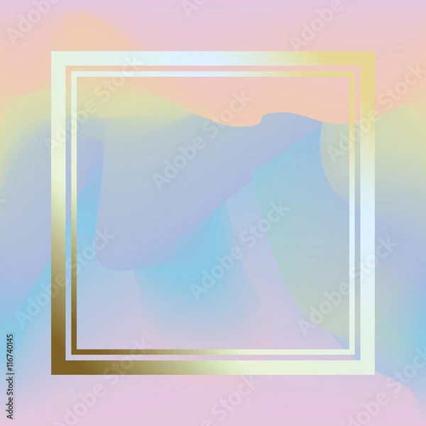 Fototapeta Holographic trendy background.