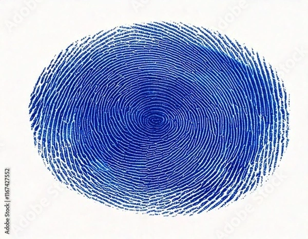 Obraz blue fingerprint vector