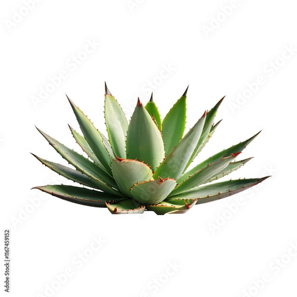Fototapeta Agave Succulent Plant Isolated On Light Background