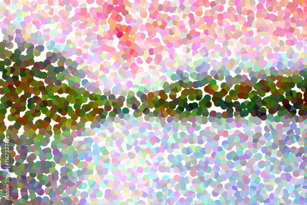 Obraz Stained multicoloured backdrop in three horizontal layers.jpg