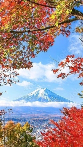 Obraz Japan landscape background