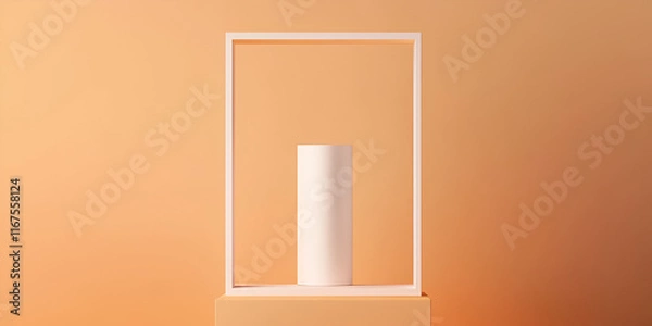 Fototapeta Minimalist Geometric Product Display