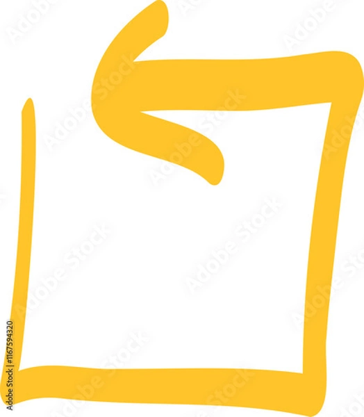 Fototapeta Hand Drawn Arrow