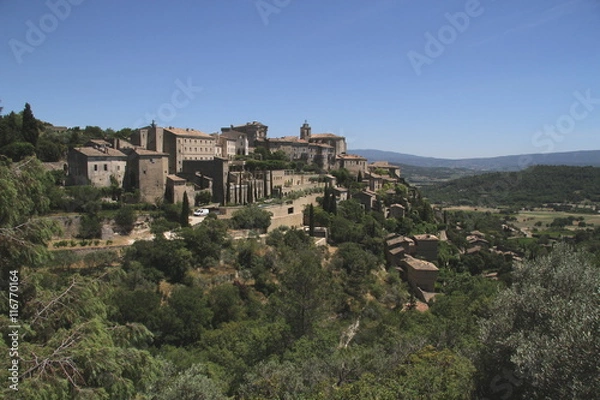 Fototapeta Mountain village Gordes in Vaucluse in France