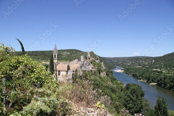 Fototapeta Old castle on mountain 