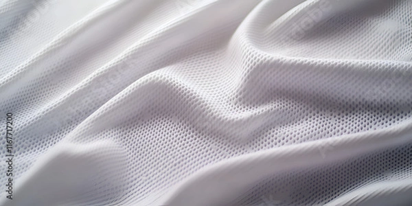 Obraz Close-Up of White Textured Fabric