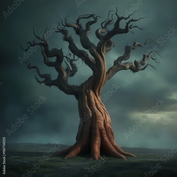 Obraz tree in the night