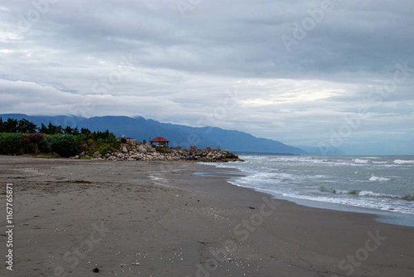 Obraz beaches of northern iran by the caspian sea 
