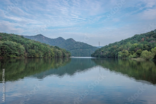 Fototapeta Busan, South Korea - October 16 2024 "Oryun-dong Park and area in Busan"