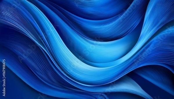 Fototapeta abstract background with flowing blue patterns perfect for blue monday concept and visual expressions with space for text
