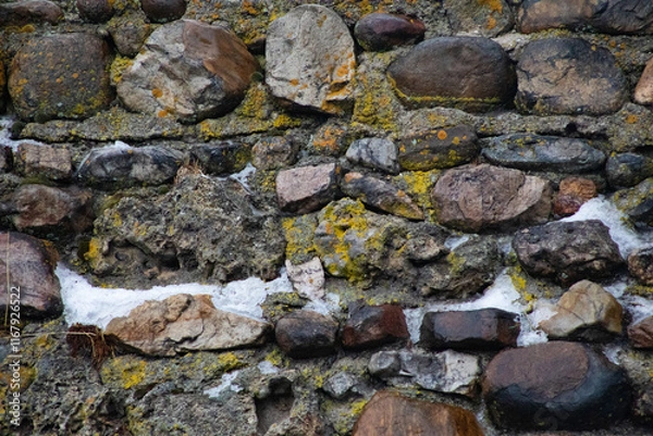 Obraz snowy rocky background