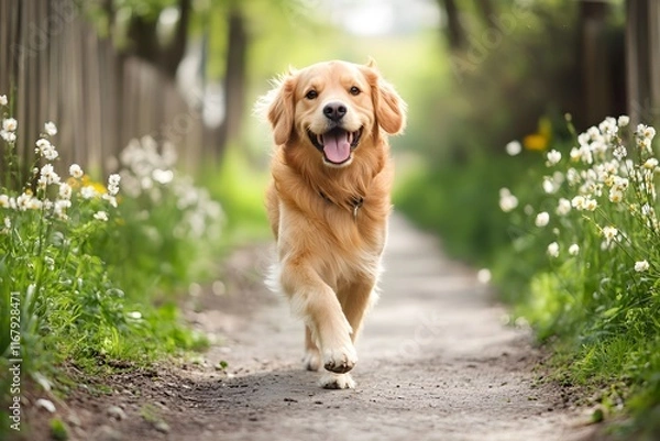 Obraz Cute puppy. Generative AI