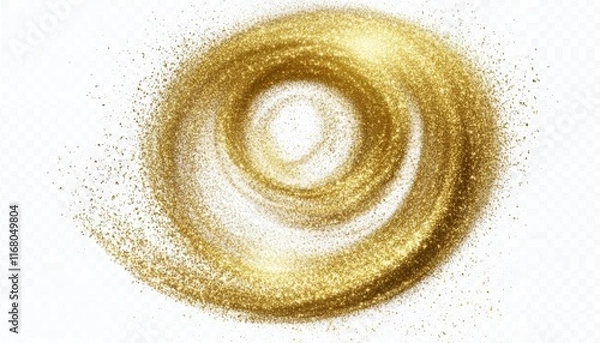 Fototapeta Sparkling Golden Glitter Swirl Abstract Background Texture Festive Design Element