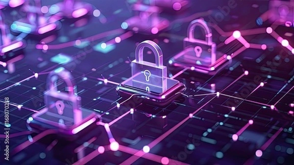 Fototapeta secure remote access and virtual private network VPN connections
