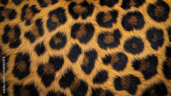Fototapeta Leopard print fur texture background