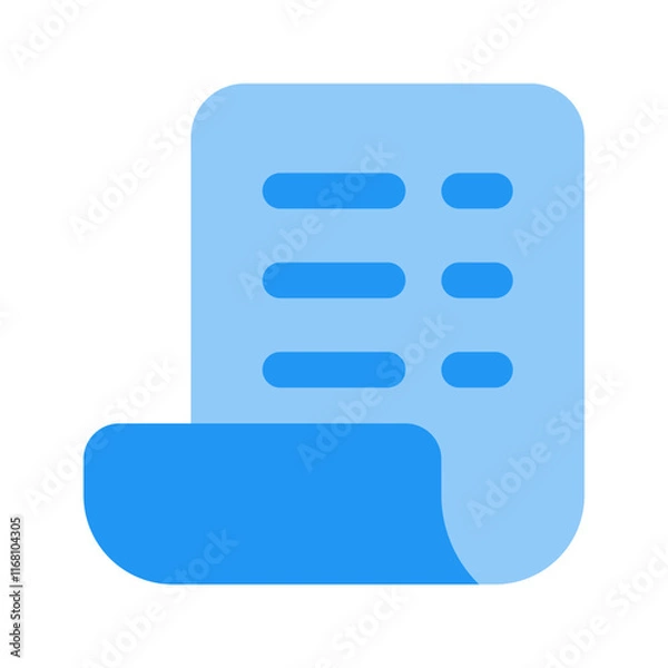 Fototapeta invoice flat icon