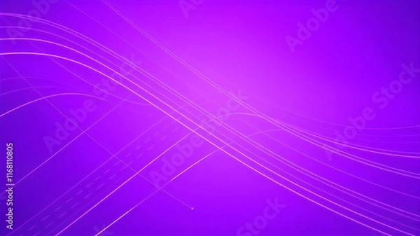 Fototapeta Abstract purple background with lines, technology lines, tech background, Abstract Purple Background with Flowing Lines