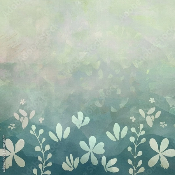Obraz grunge floral background
